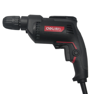 得力工具冲击钻多功能手电钻家用电动工具螺丝刀220V手枪电钻