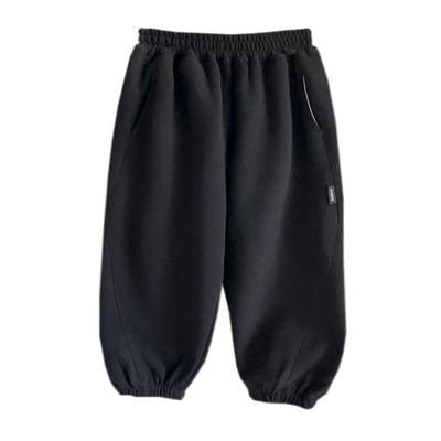 男童裤子秋冬款一体绒卫裤儿童加绒加厚运动裤2025新款中大童长裤