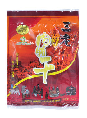 三老明溪肉脯干咸香有嚼劲120g袋