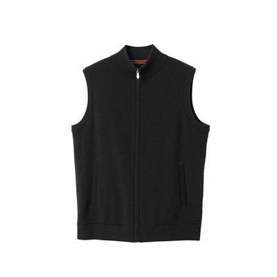 Aomitu18针加厚空气层羊绒马甲