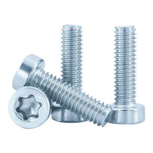 镀锌8.8级梅花薄头圆柱头螺丝钉GB2671防盗螺钉矮头螺栓ISO14580