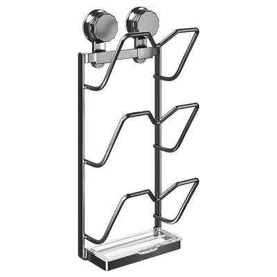 吸盘锅盖架壁挂免打孔厨房置物架多功能家用收纳菜板放置器砧板架