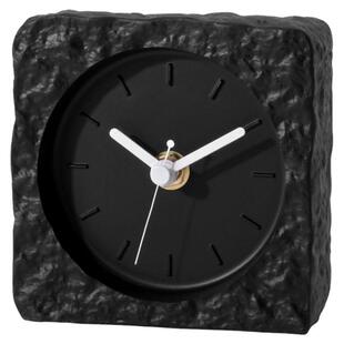 原创设计砂岩洞石静音台钟卧室北欧个性创意样板间简约现代时钟