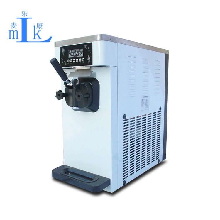 麦康冰激凌机商用单头台式雪糕机全自动甜筒机家用软冰淇淋机批发