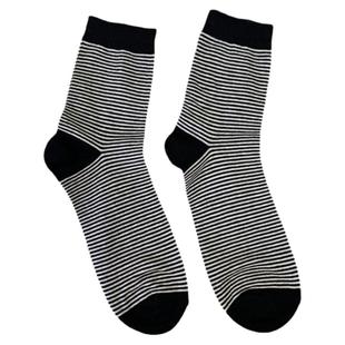 ETNA韩国东大门男袜2022秋季新款街头网红细条纹棉质商务风中筒袜
