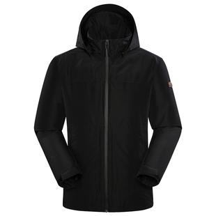 Lafuma/乐飞叶男装春季防水透湿冲锋衣II男士可脱卸帽夹克外套