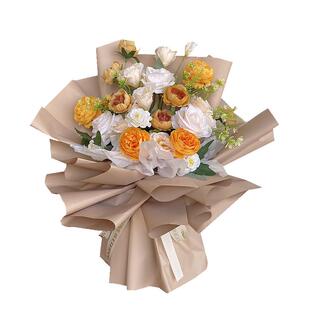 玫瑰提车仿真花束装饰手捧花拍照摆设道具毕业颁奖献花交车开业大