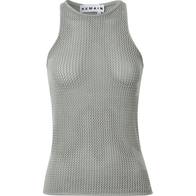REMAIN BIRGER CHRISTENSEN 春夏女镂空针织棉质坦克背心