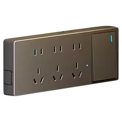 86型原位替换扩展插座带开关LED