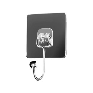 强力挂钩透明无痕粘钩贴墙上粘贴承重贴钩免打孔钩子浴室通用厨房