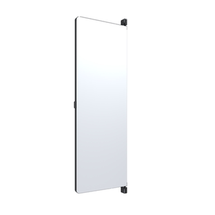 衣柜镜子衣橱全身镜穿衣试衣镜平对开门柜内置装旋转隐形推拉镜子