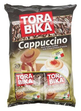 香港版 印尼TORABIKA卡布奇诺速溶咖啡cappuccino 500g配巧克力碎
