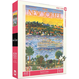 现货NEW YORKER纽约客日落巡航拼图1000片美国进口成人益智玩具