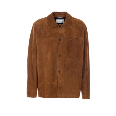 SAINT LAURENT 圣罗兰YSL 男士衬衫麂皮衣 26早春新款 意大利代购