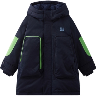 [VIP]MQD童装儿童羽绒服2025冬装新款男童连帽加厚保暖中大童工装