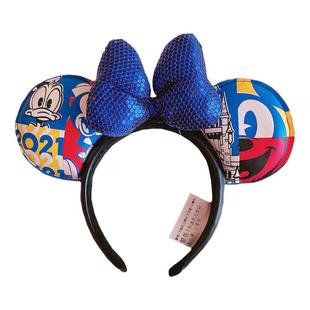 迪士尼发箍米奇米妮蝴蝶结头箍发饰乐园拍照道具成人儿童头饰发卡