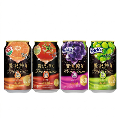 朝日奢华榨汁限定果味鸡尾酒4瓶