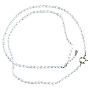 原创高级天然淡水珍珠锁骨链佛牌链纯银长短毛衣卫衣挂坠链子项链