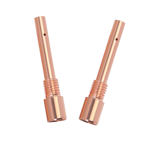 二氧化碳气保焊枪连接杆配件200A350A500A连杆黄铜紫铜焊枪连接杆