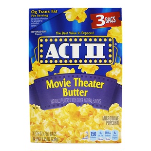 ACT Ⅱ Microwave Popcorn美国艾可提爆米花微波炉黄油/影院/咸味