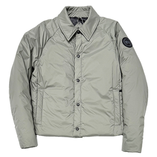 国内现货CANADA GOOSE加拿大鹅 新款Lodge系列绿色教练式羽绒服