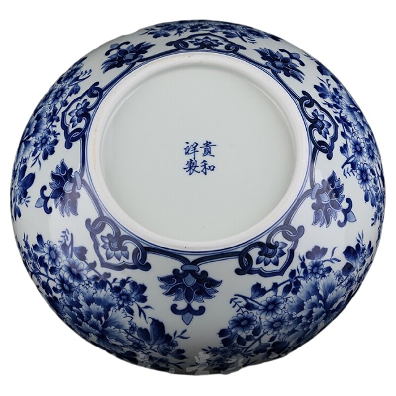 贵和祥全手工花卉陶瓷茶叶罐