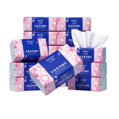 云柔12包抽纸丝飘实惠装面巾纸