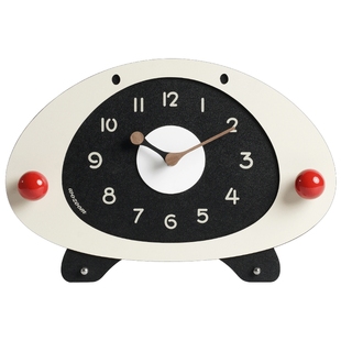 Mandelda客厅玄关桌面摆件电视柜台式时钟家居装饰品钟表摆放式