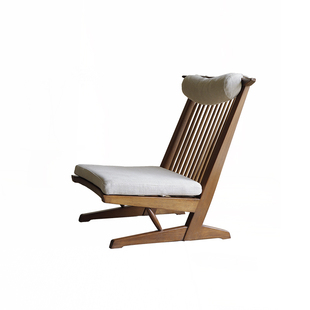 叕木/中古复刻 | 中岛乔治躺椅高背沙发椅阳台休闲椅子日式侘寂风