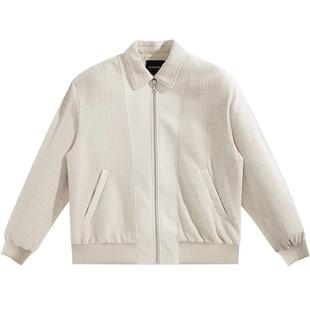 【断码钜惠】太平鸟男装 春季翻领夹克男外套B1BCE1211