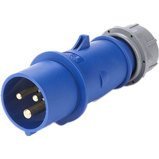 国曼工业插头德标欧式MNIEKNES防水尘航空座3芯4针五孔16/32A对接