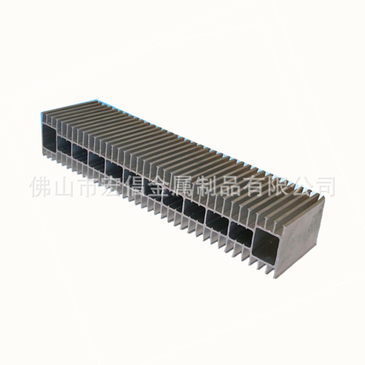 异形密齿散热器铝型材挤压 铝合金灯具模组散热器CNC加工硬质氧化