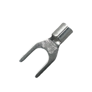 紫铜焊口SNB1.25-3(3.2) 叉型裸端头U型叉形冷压接线端子