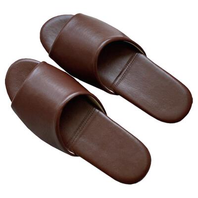 轻奢羊皮夏季室内地板软底凉拖鞋