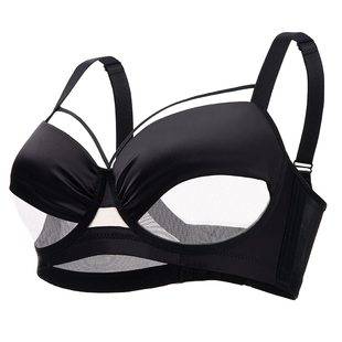 莱动性感内衣女大胸防下垂收副乳聚拢胸罩大码胖mm胸大显小文胸薄