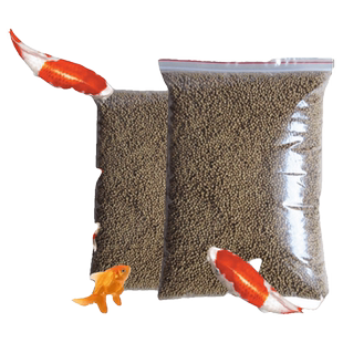 金鱼饲料观赏鱼锦鲤鱼食增色鱼粮大中小颗粒不浑水热带鱼食饵料粮