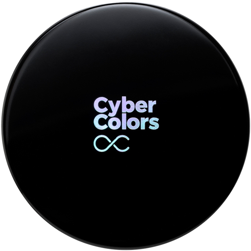 韩国CYBER COLORS清透亮彩粉饼8.5g 控油定妆持久遮瑕提亮肤色女
