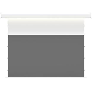 艾瑞尔电动投影幕布拉线悬拾光小白盒嵌入式隐藏灯带幕遥控语音客厅家用高清自动升降100/120寸4K投影仪幕布