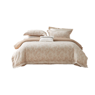 水星家纺60支长绒棉四件套全棉贡缎轻奢套件床单被套床品南法系列