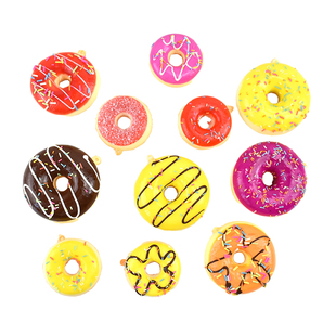 仿真甜甜圈挂件 食物玩具假面包蛋糕模型婚庆装饰摆件摄影道具