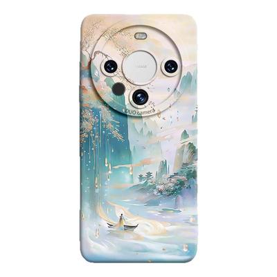 【鎏金山水】防摔液态硅胶手机壳