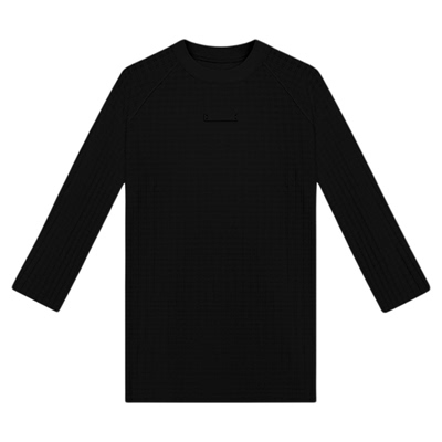 HONORE古月 北欧标签 Swiss Label大牌工艺百搭网纹格长Tee打底裙