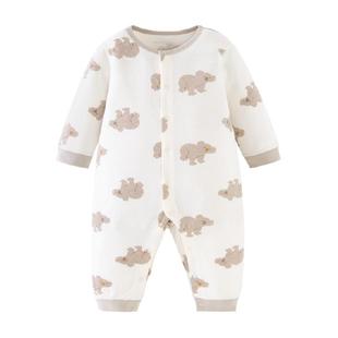 【植物芯】迷你巴拉巴拉宝宝纯棉打底连体衣婴儿亲肤柔软家居爬服