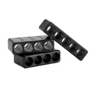 批头收纳条六角柄收纳卡座6.35mm螺丝刀起子存放软胶收纳盒3-12孔