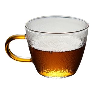 玻璃小茶杯家用功夫茶杯茶壶套装喝茶主人杯带把品茗杯单杯女水杯