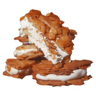 阿吉仔扁桃仁夹心酥牛轧饼干杏仁脆软心酥脆零食坚果独立小包装