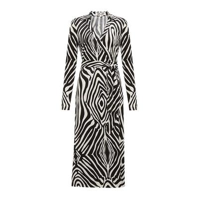 DVF针织桑蚕丝裹身连衣裙