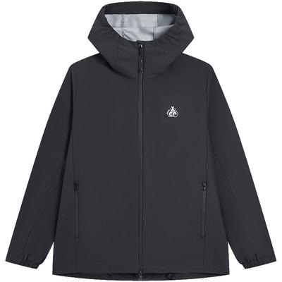 特步羽翼多防软壳衣男女冲锋风衣