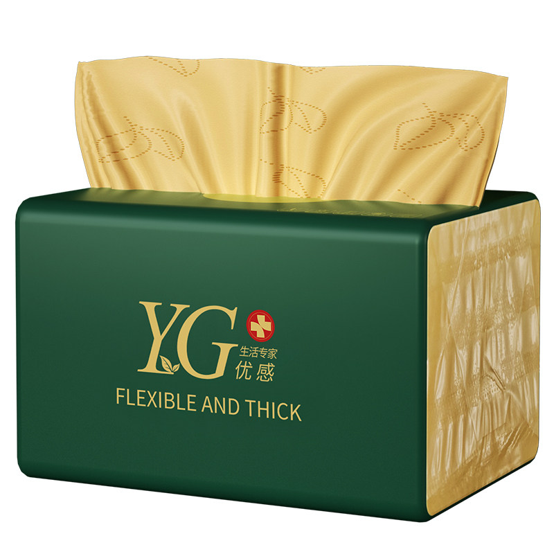 优感竹浆本色大包抽纸整箱批发餐巾纸家用纸巾大号实惠装卫生纸