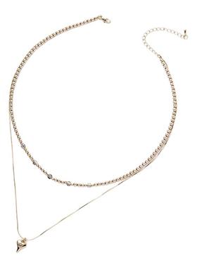 卡洛美珠光叠恋项链女小众轻奢高级感叠戴锁骨链新款颈链秋冬配饰